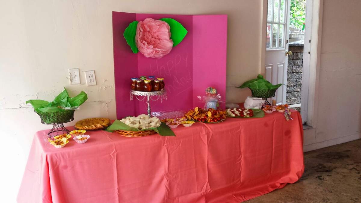 flower party Birthday Party Ideas Photo 10 of 30 Catch My Party