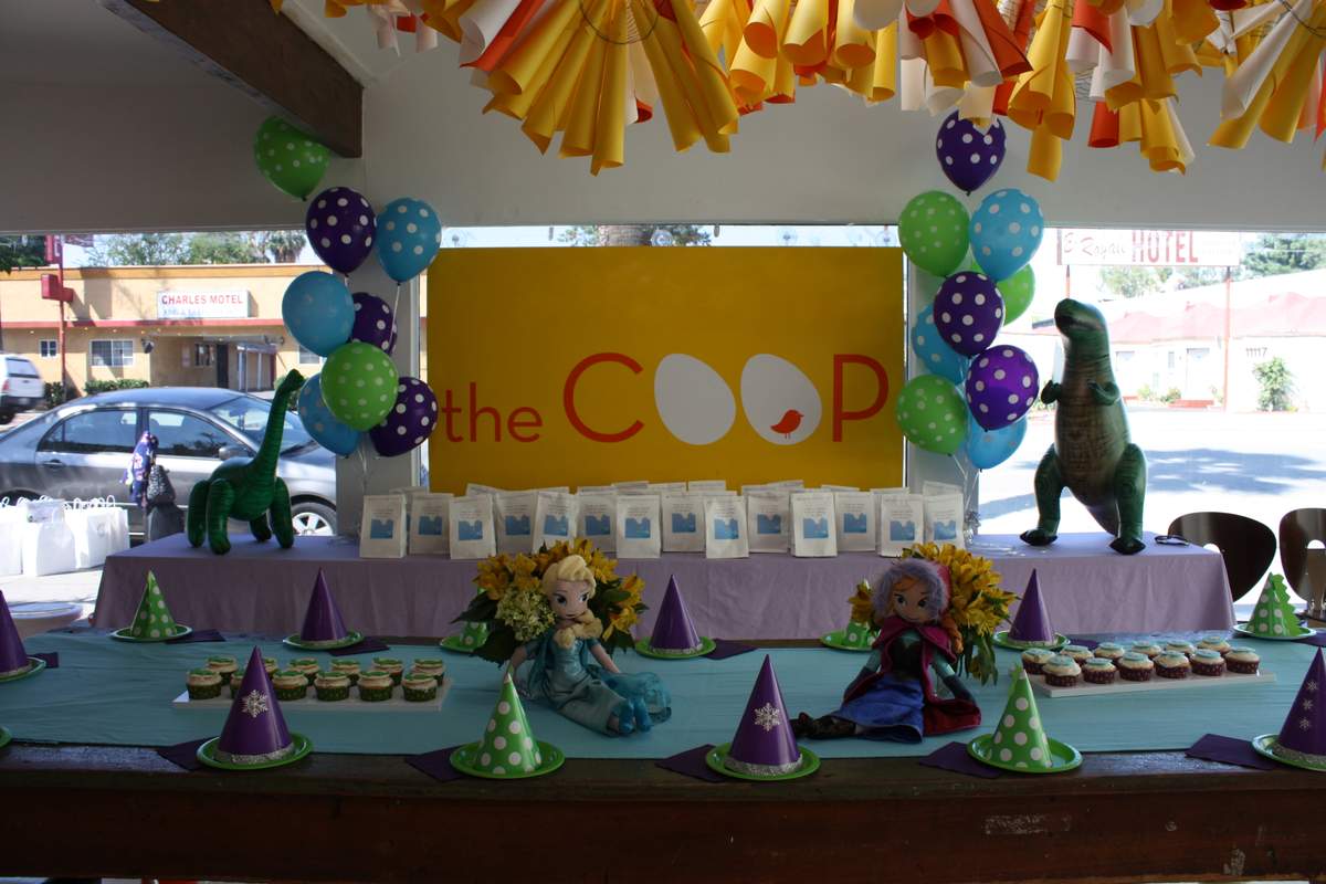 Let It Roar: Frozen and Dinosaur Birthday Party - Frozen and Dinosaurs