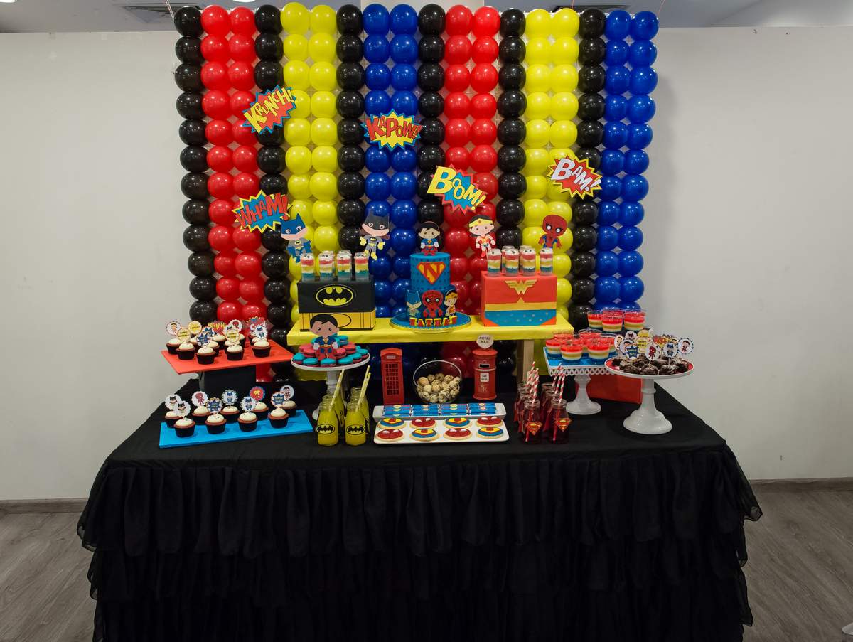 Nathan's Superheroes Party (SUPERHEROES ROLL OUT!!!) - Superhero