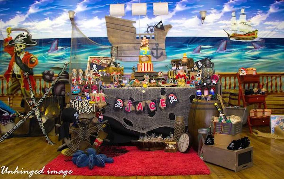 "Jace's  Awesome Pirate 3rd Birthday" - Pirates