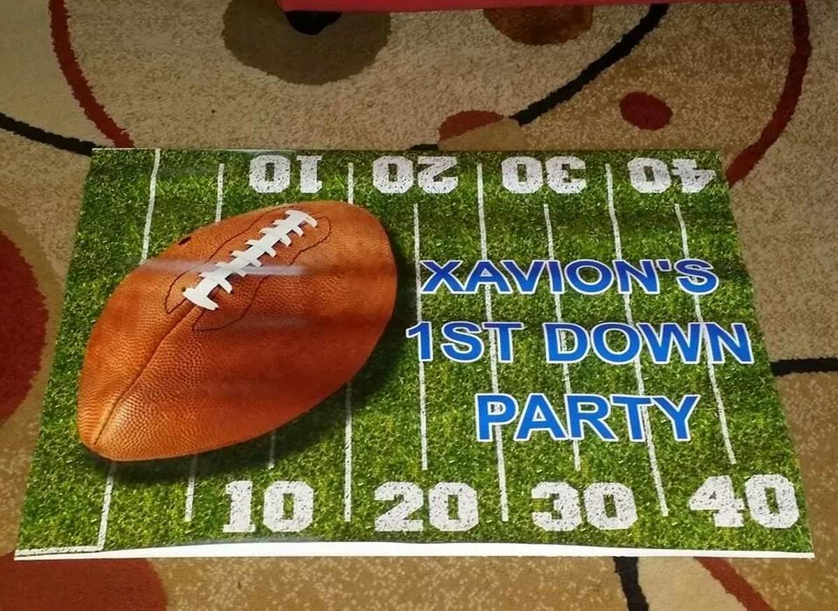 Xavion's First Down Party - Football