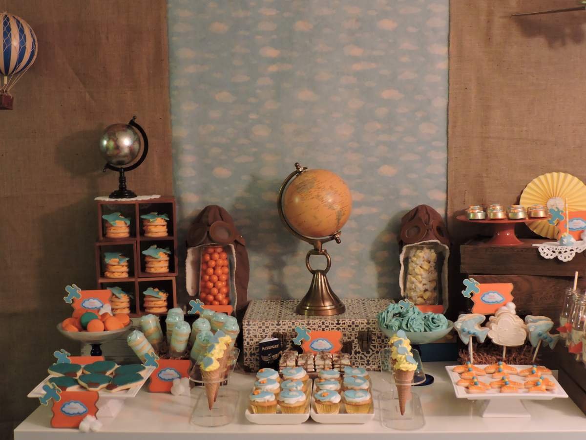  Vintage/Modern Airplane 3rd birthday - Vintage/Moder Airplane Birthday 