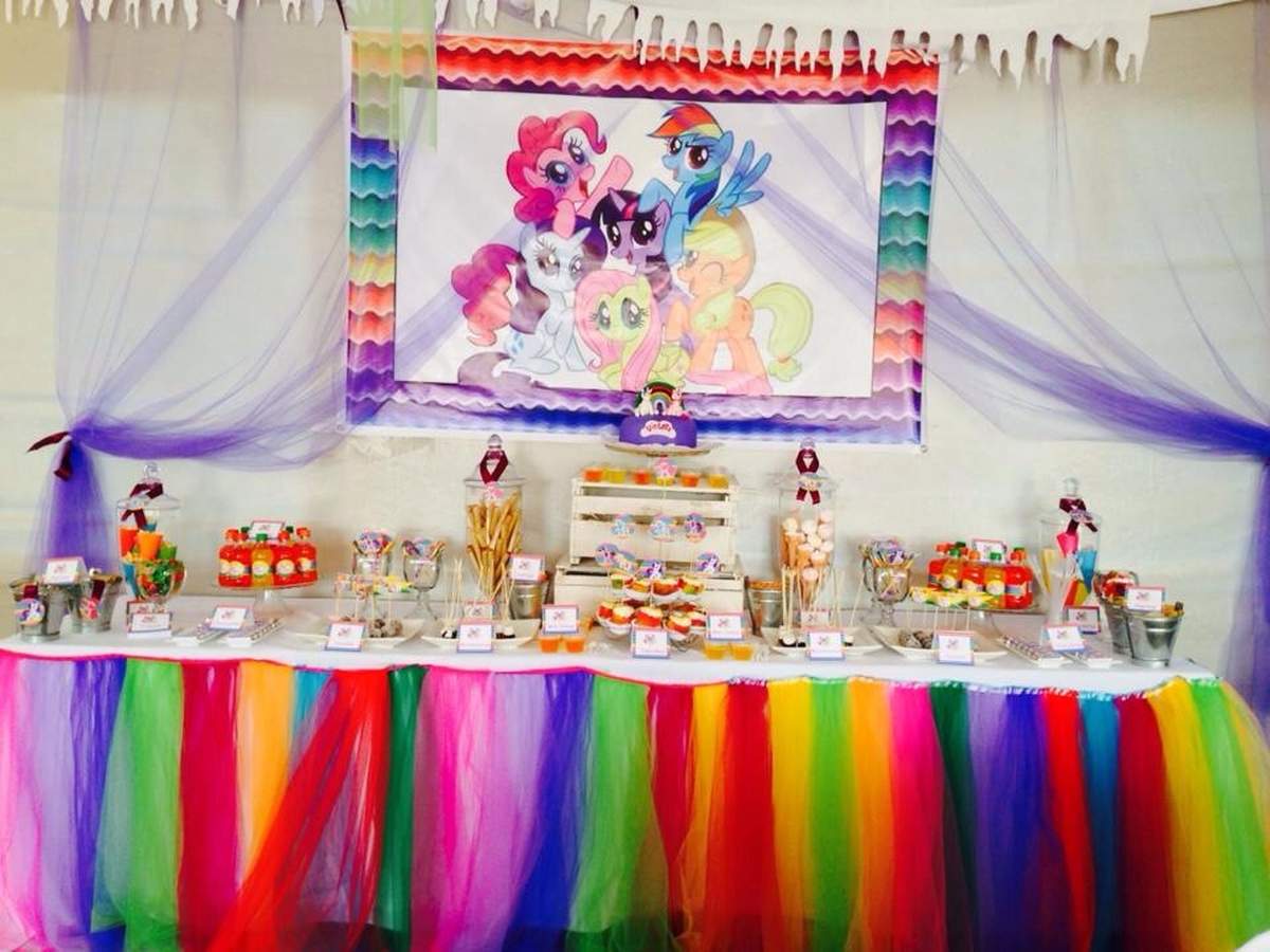 Violeta celebrando sus 4 años - My Little Pony