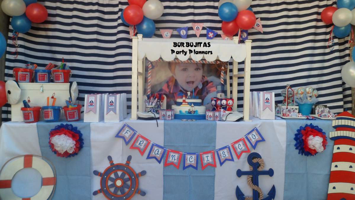 Francisco's First Birthday - Nautical