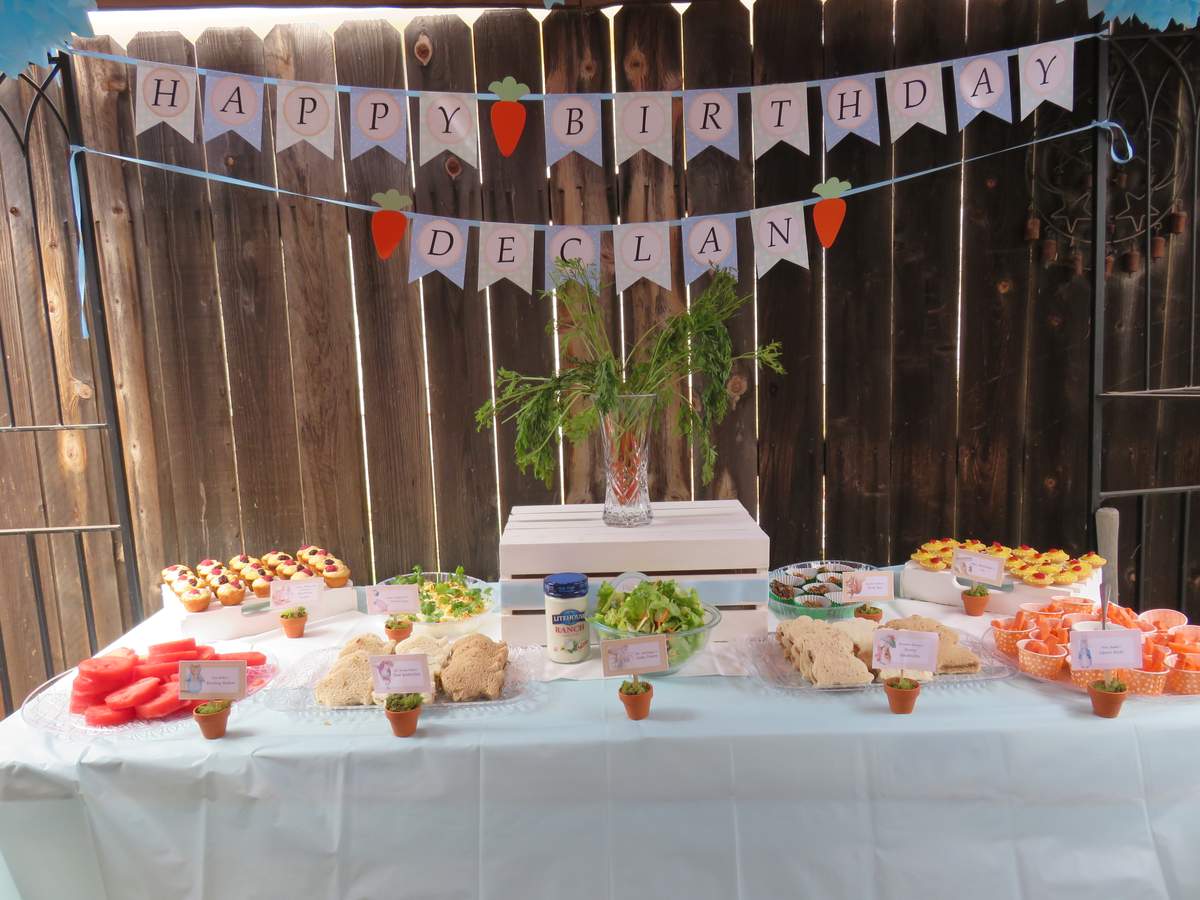 Declan's 2nd Birthday Party - Peter Rabbit