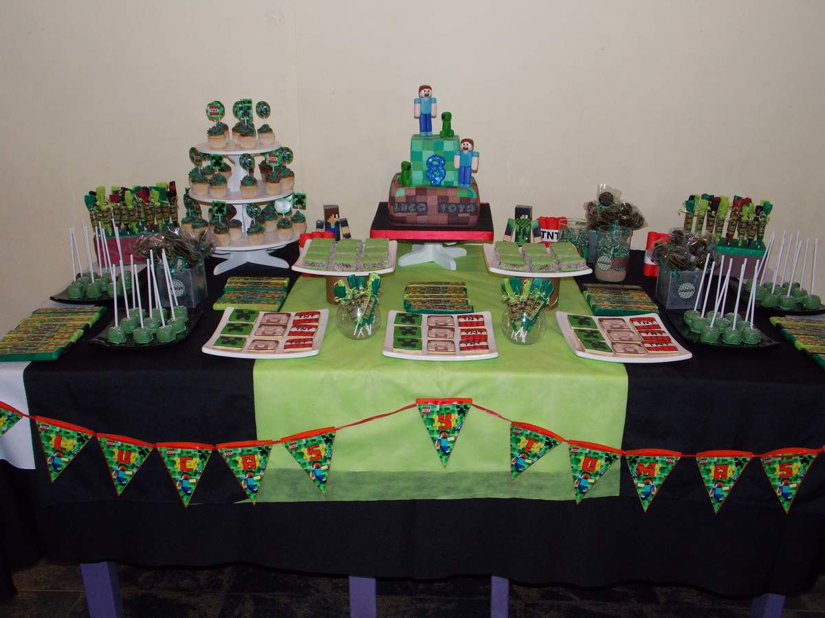 Minecraft en el cumple de Luco y Toto - Minecraft