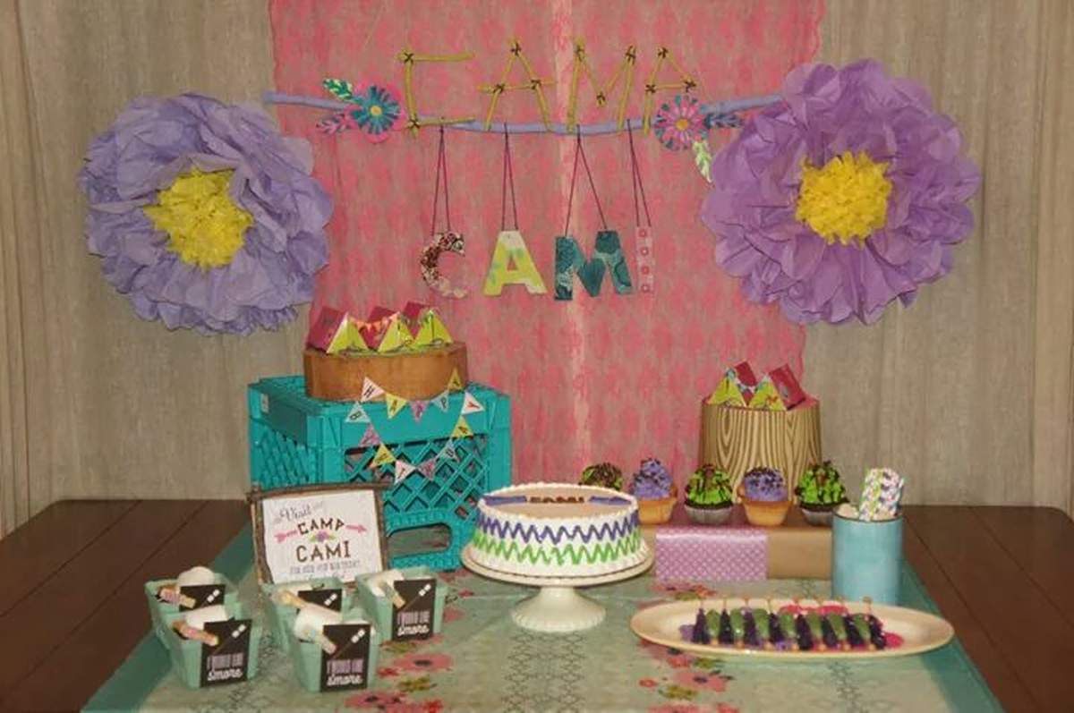 Camp Cami - Cambria's 9th Birthday Party - Camping / Summer Camp