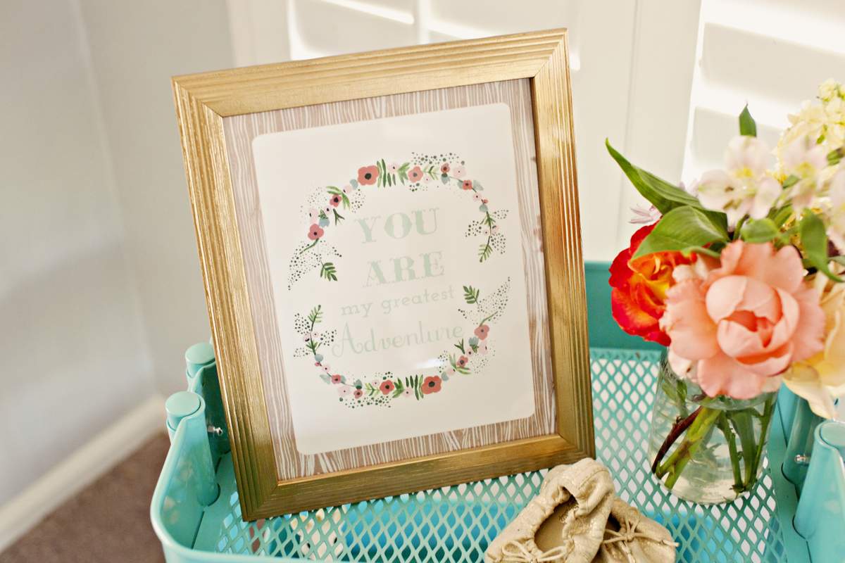 Build Baby a Library Shower - Woodland, floral, and vintage books
