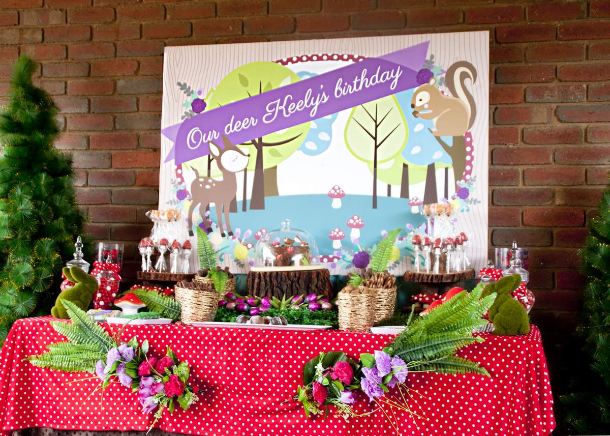 Woodland Party Birthday Party Ideas Photo 19 of 25 Catch My Party