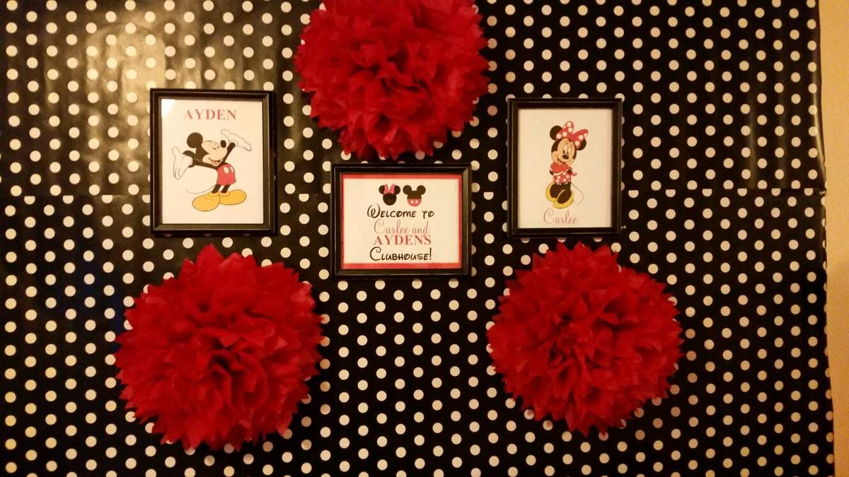 Carlee & Ayden's  Clubhouse - Mickey & Minnie