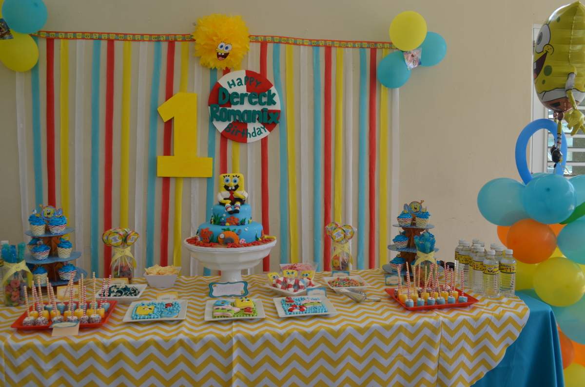 Dereck's 1st. Birthday  - SpongeBOB Squarepants