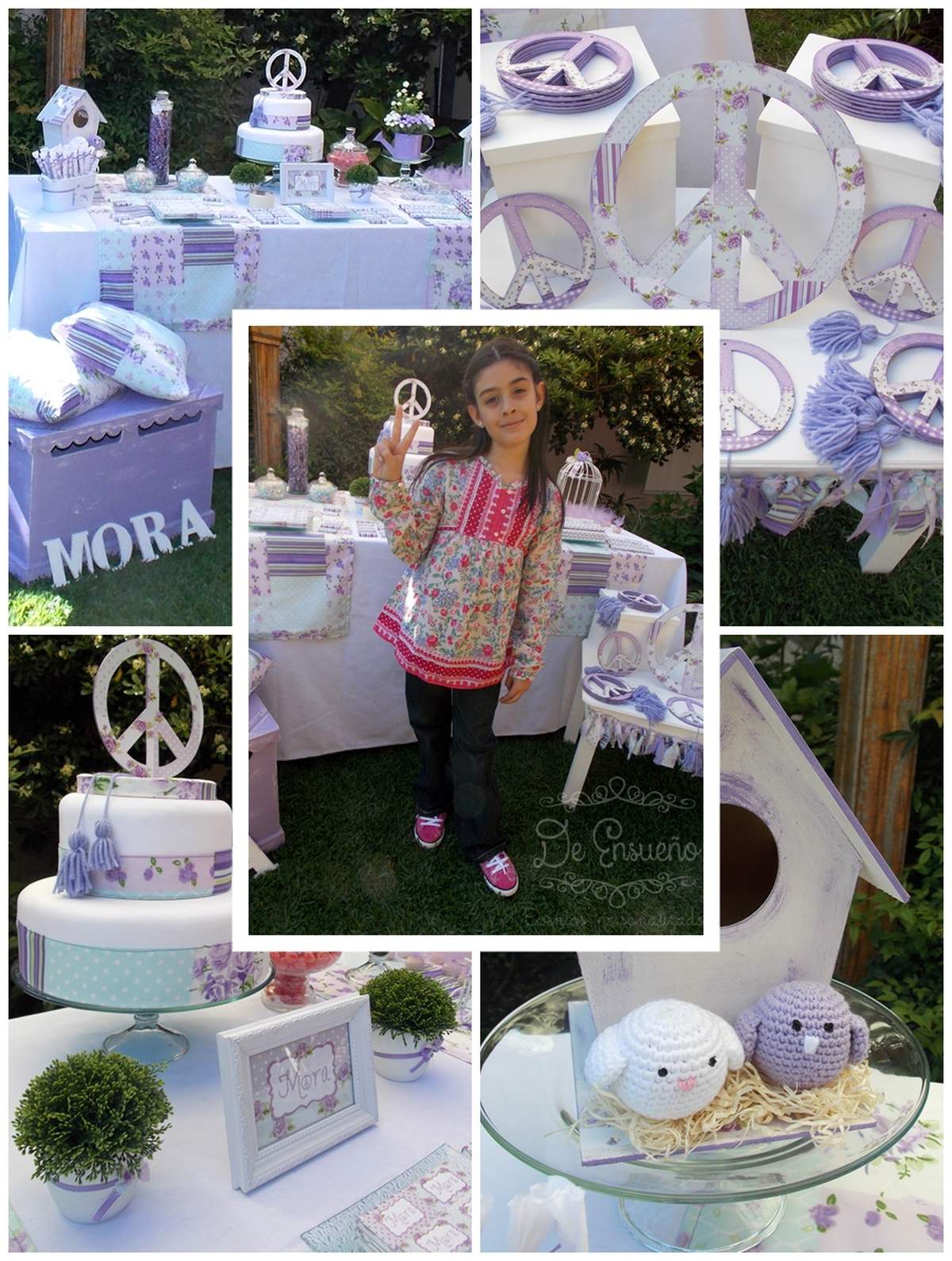 Peace and flowers birthday - Peace and flower
