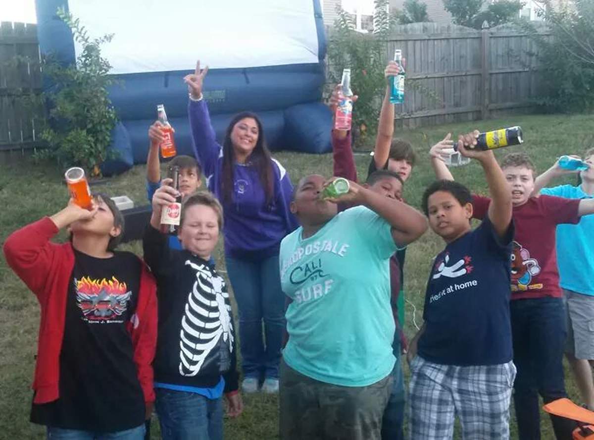 Colin's 12th Birthday Party - Outdoor Movie 
