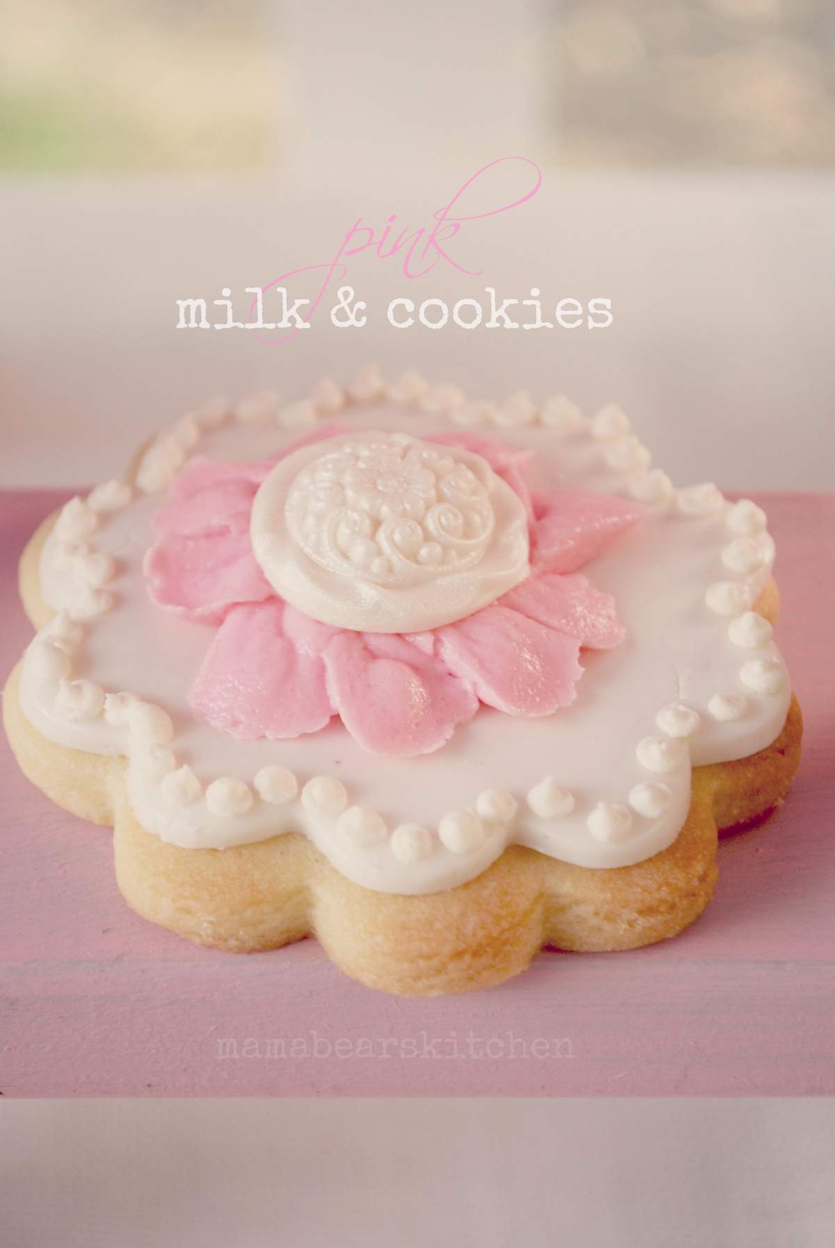 Pretty in Pink - Pink Milk and cookies 2nd birthday party