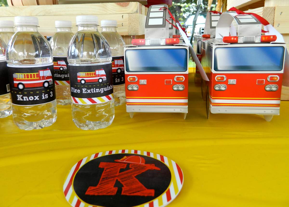 Fire Trucks Birthday Party Ideas | Photo 13 of 14 | Catch My Party