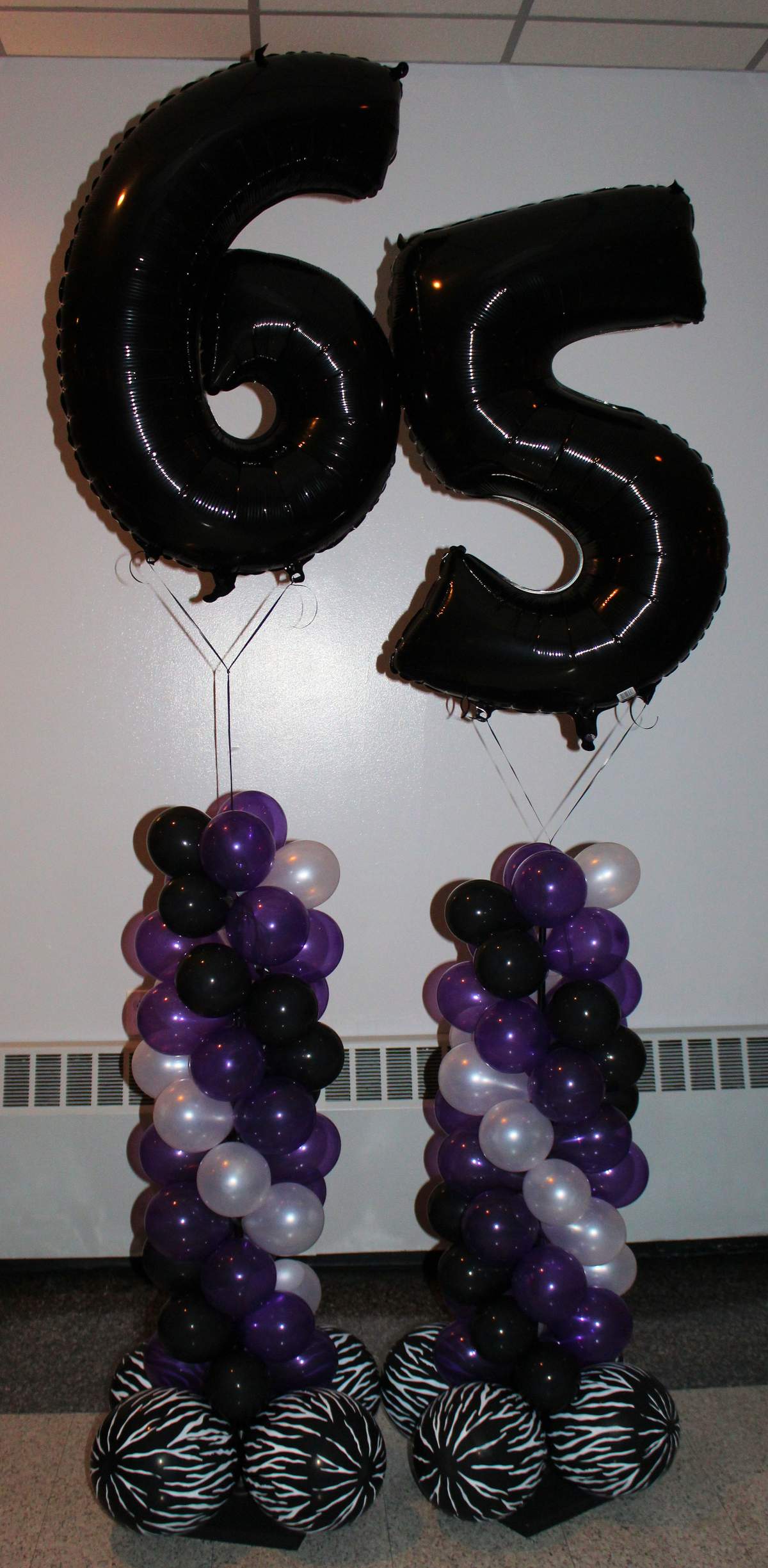 Mom's 65th - Purple and Zebra