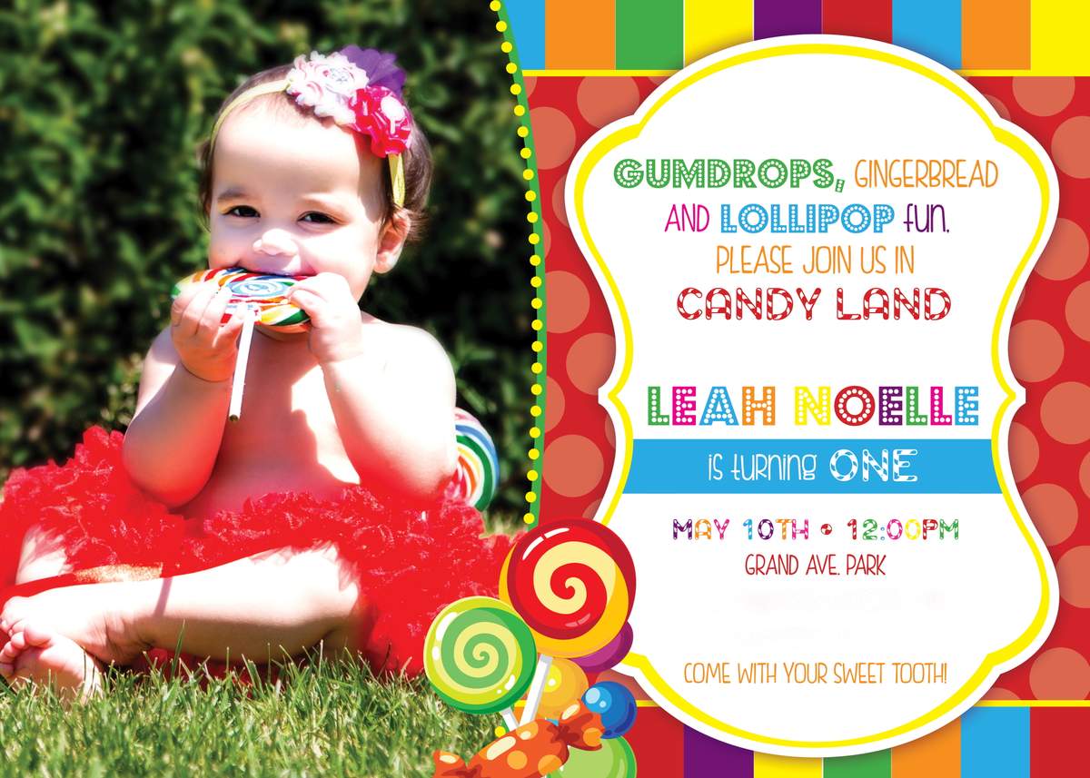 Happy 1st Bday, Leah! - Candyland 
