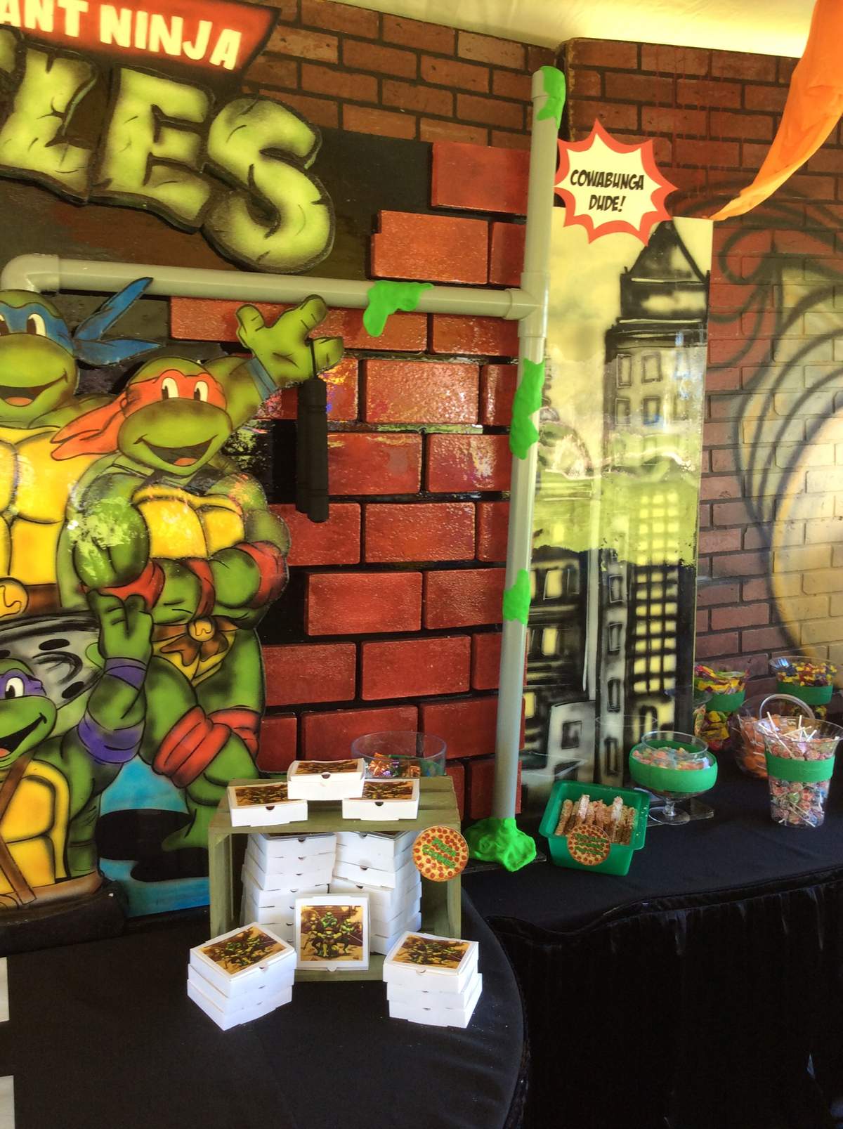Ninja Turtle Birthday Party Ideas Photo 5 Of 14 Catch My Party Ninja Turtle Birthday Party Ideas Photo 5 Of 14 Catch My Party