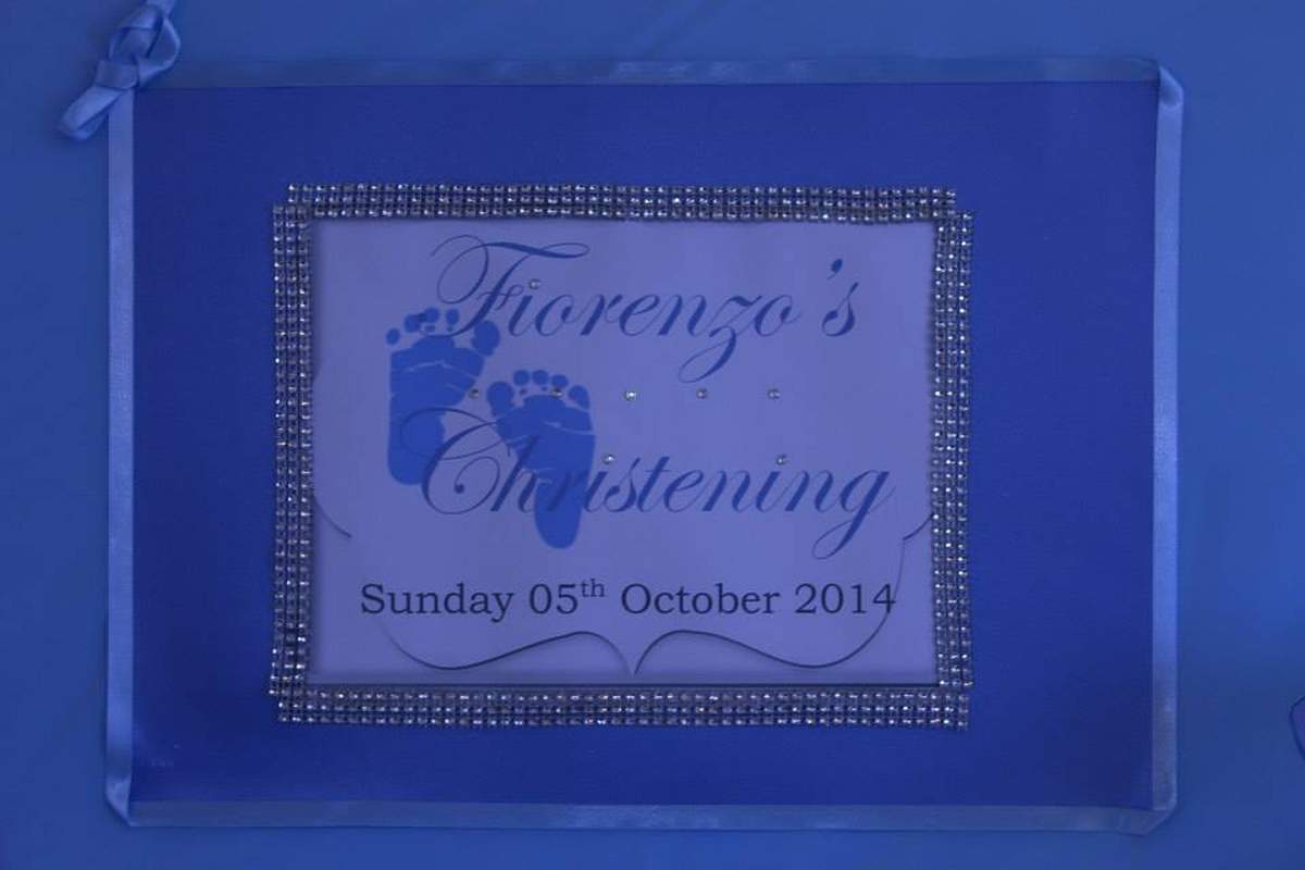 christening - blue animal