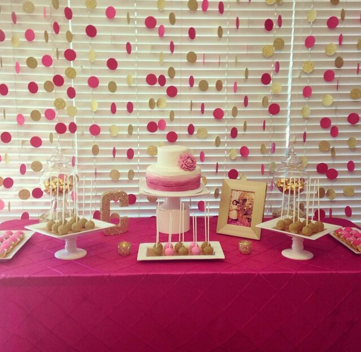 Camila Sparkles Birthday - Fushia and Gold