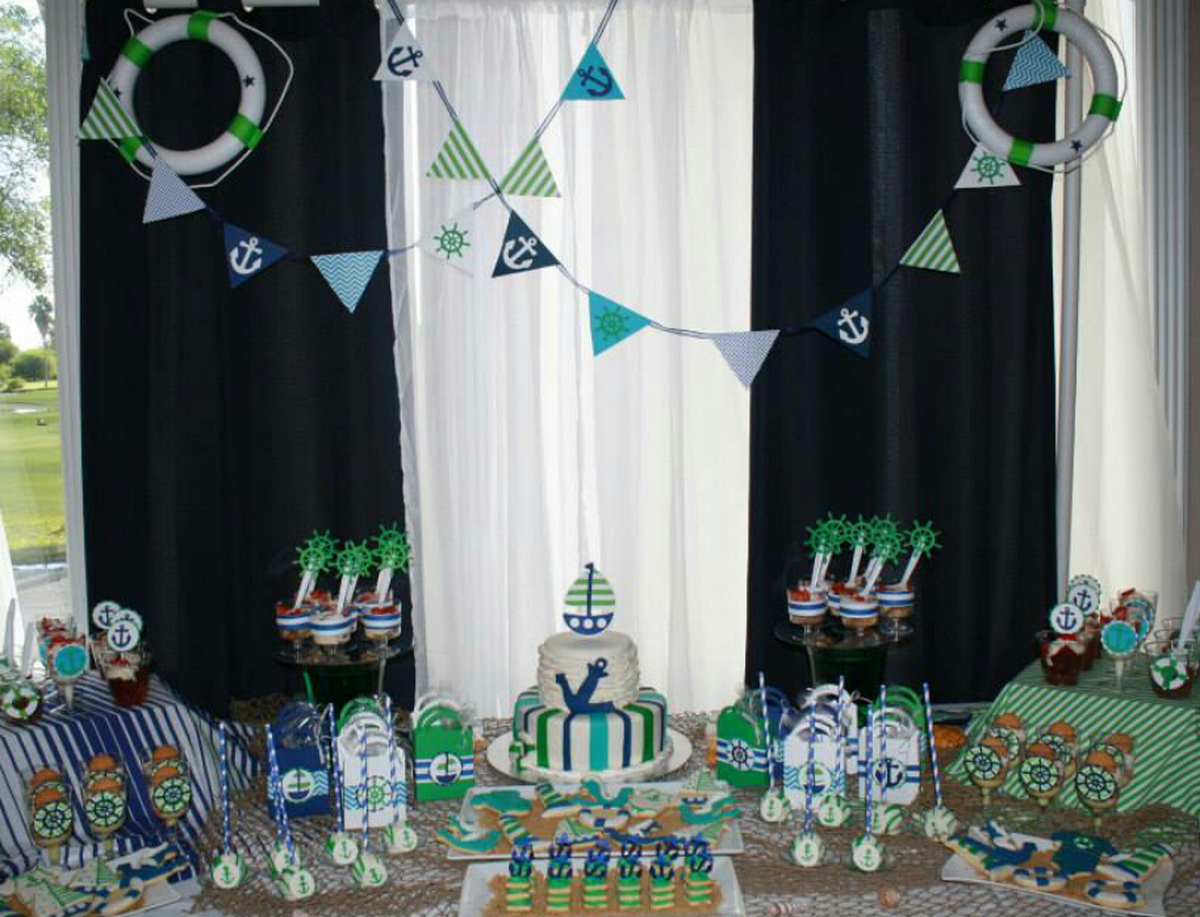Nautical baby shower - Nautical