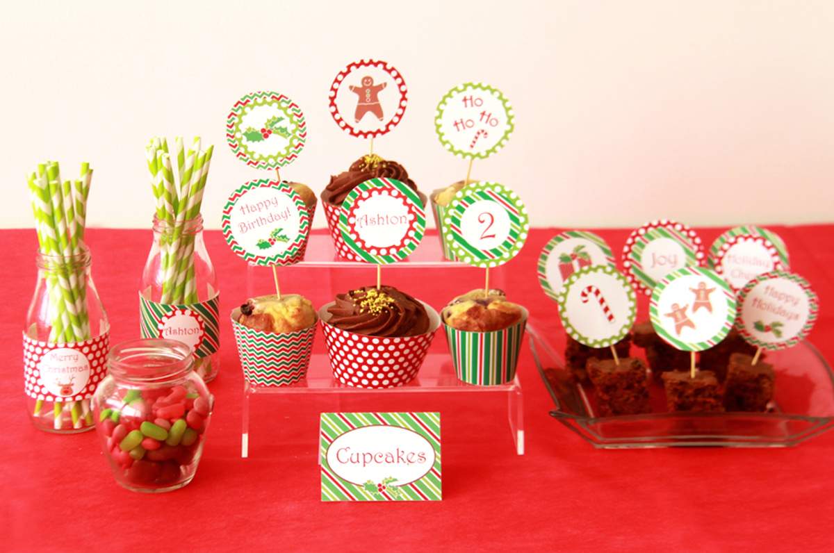 Red and Green Christmas Christmas/Holiday Party Ideas | Photo 11 of 45