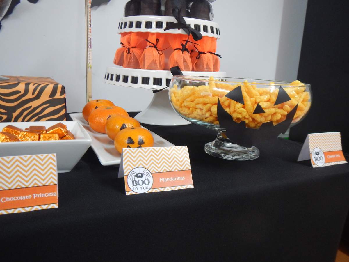 Black and Orange Halloween Party Ideas Photo 1 of 18 Catch My Party