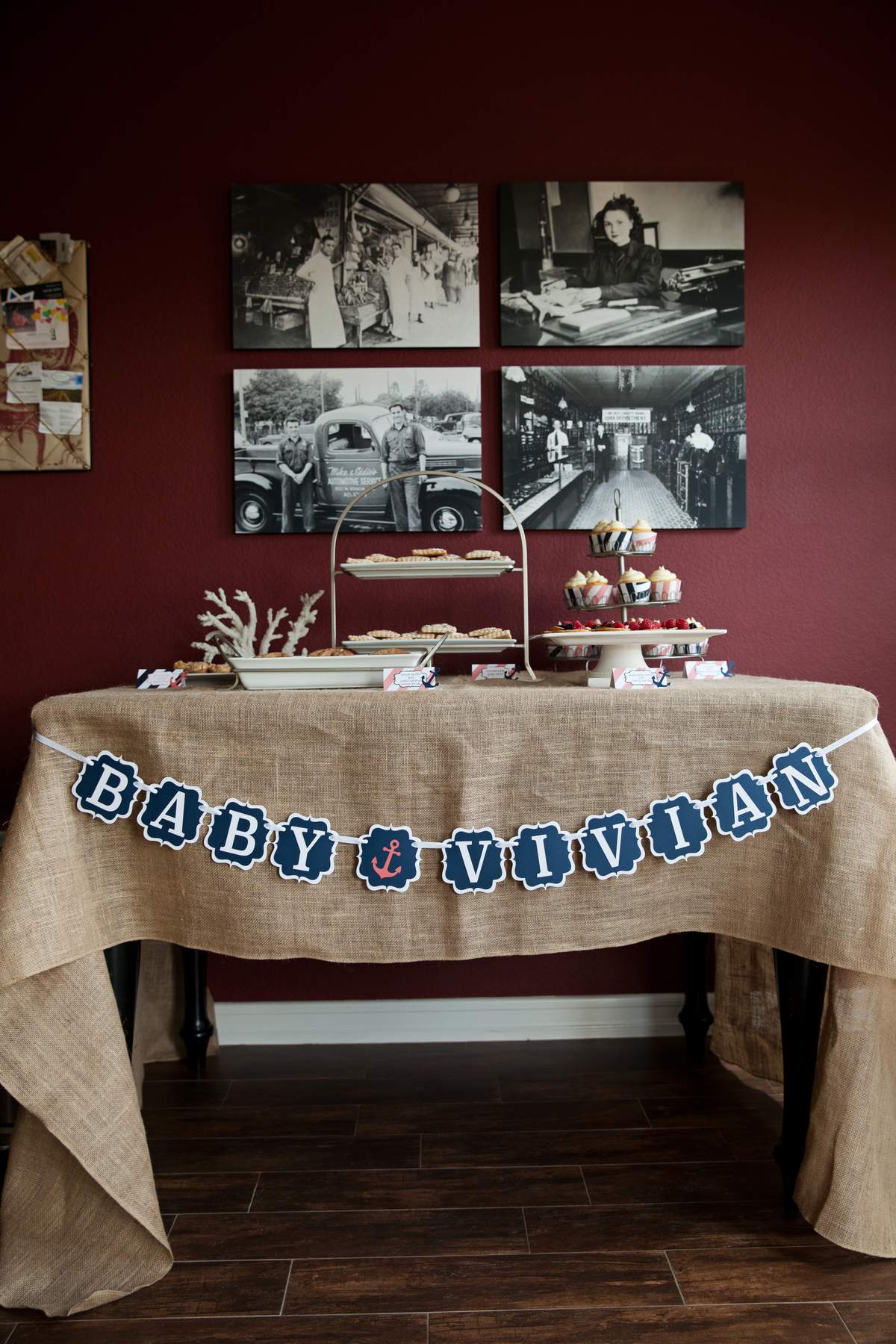 Ahoy Baby Vivian - Nautical Baby Shower 