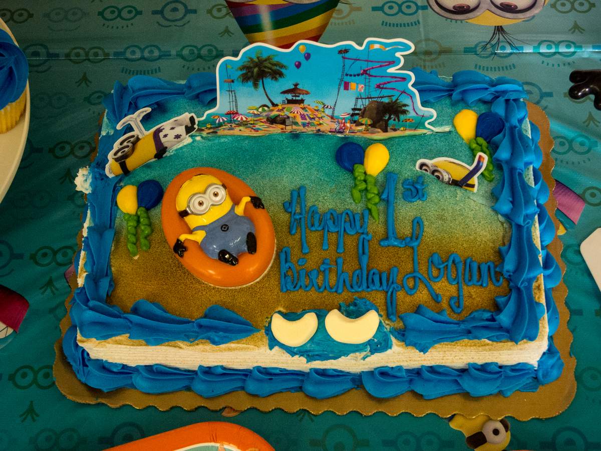 Logan's 1st Birthday Party - Minions!