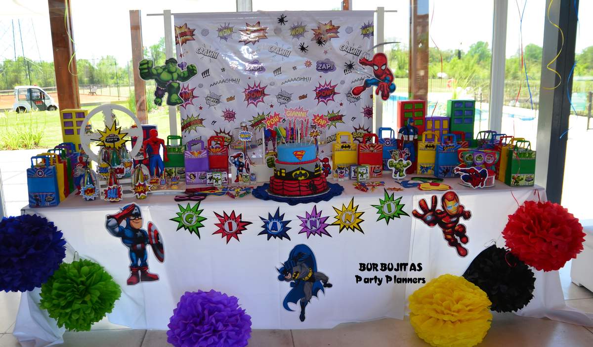 Gianni´s Superheroes Birthday Party - Superheroes