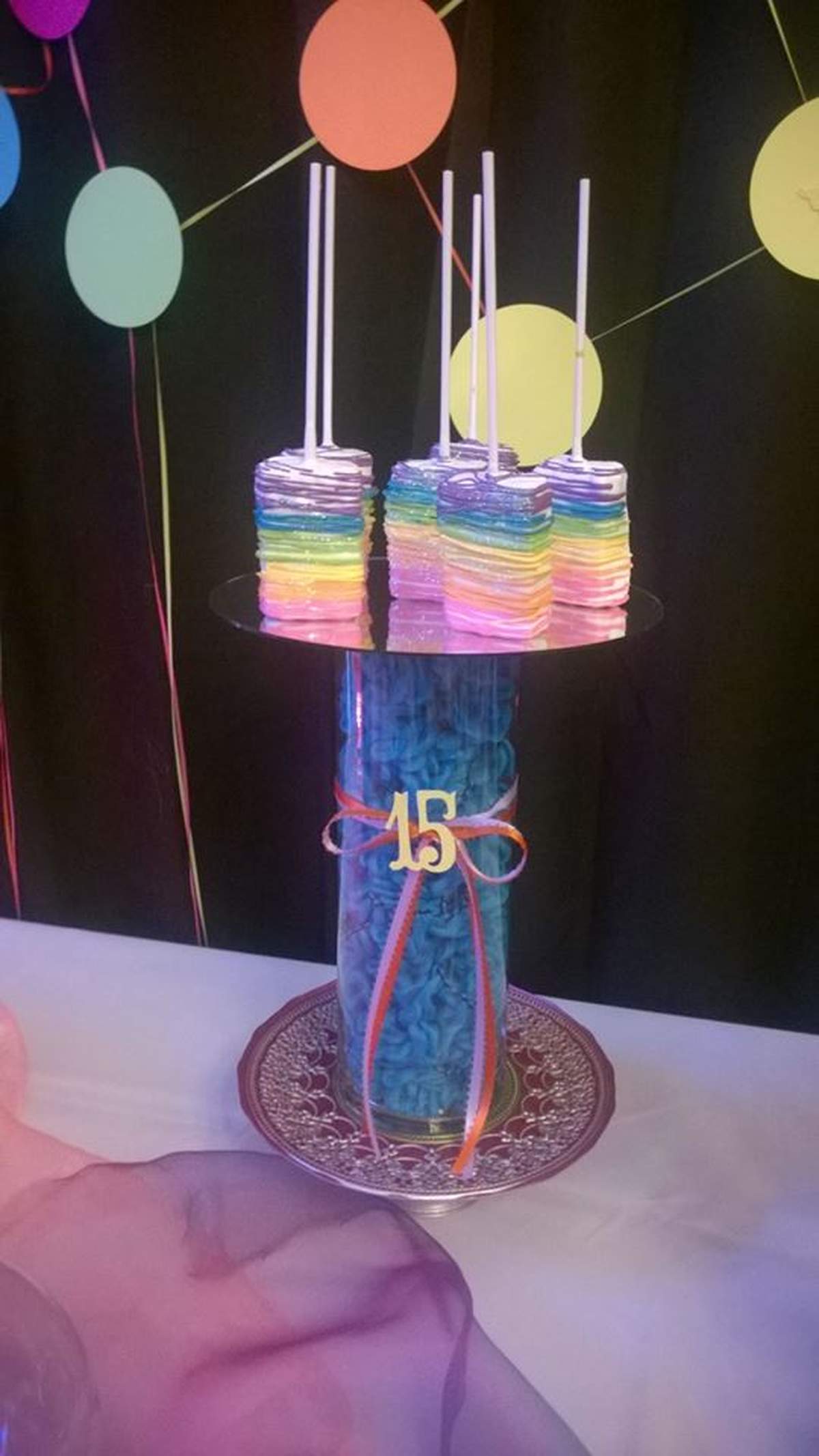 Neon / Glow in the Dark Quinceañera Party Ideas Photo 1 of 28 Catch