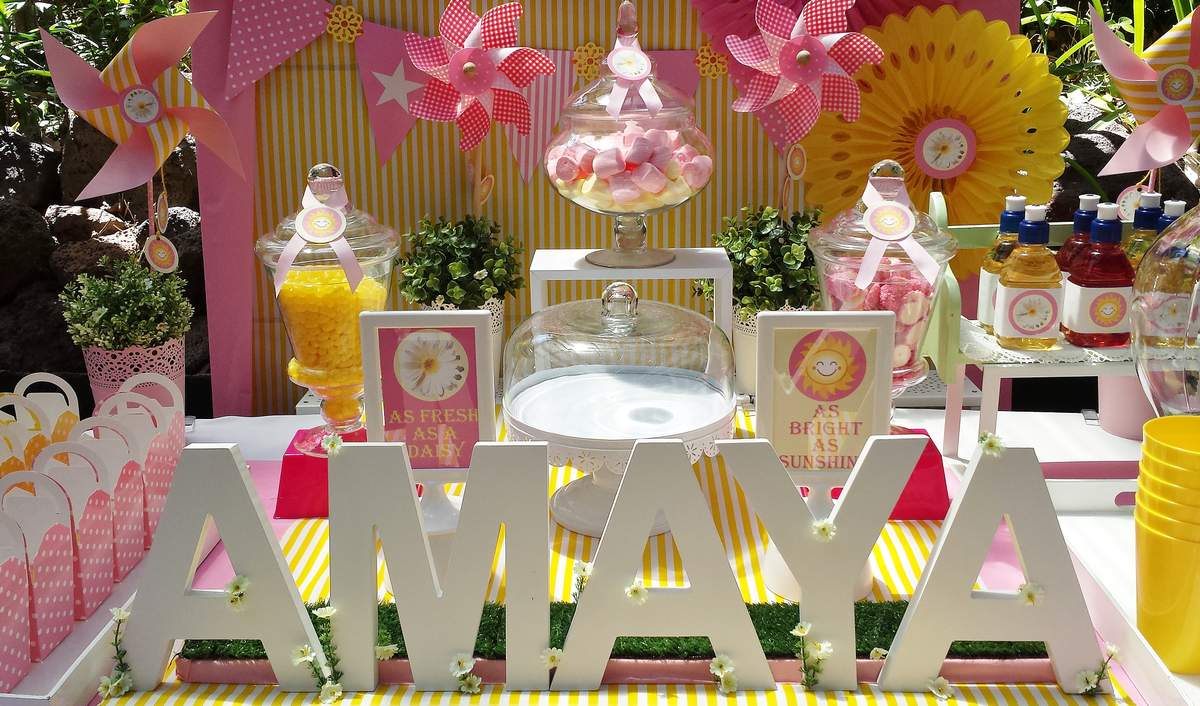 Amaya's Sunshine and Daisies 3rd Birthday Party - Sunshine and Daisies