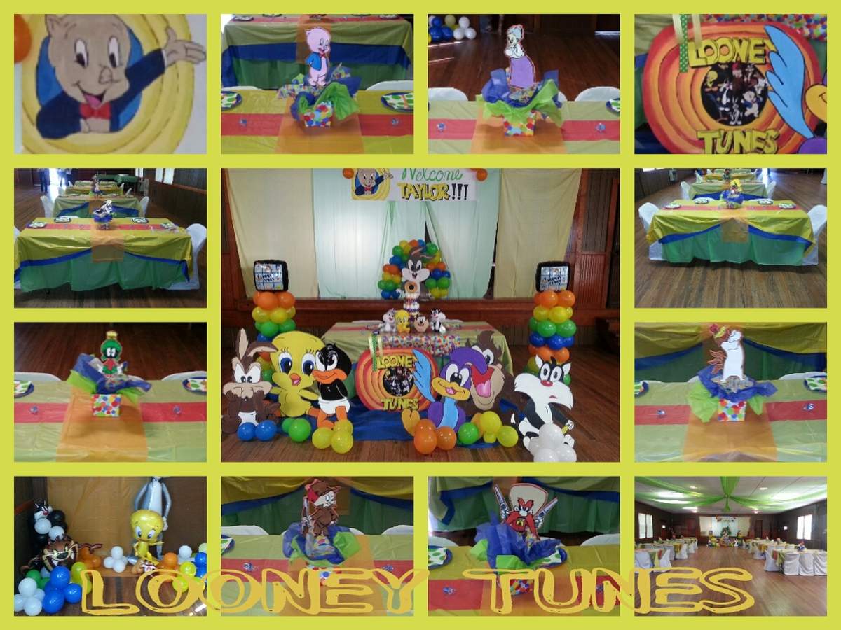 Welcome Taylor Looney Tunes Baby Shower - Lune Tunes