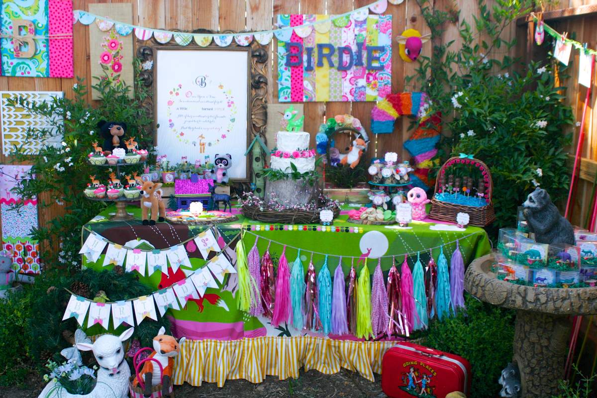 Birdie's  "Whimsy Woodland" 3rd Birthday - Woodland