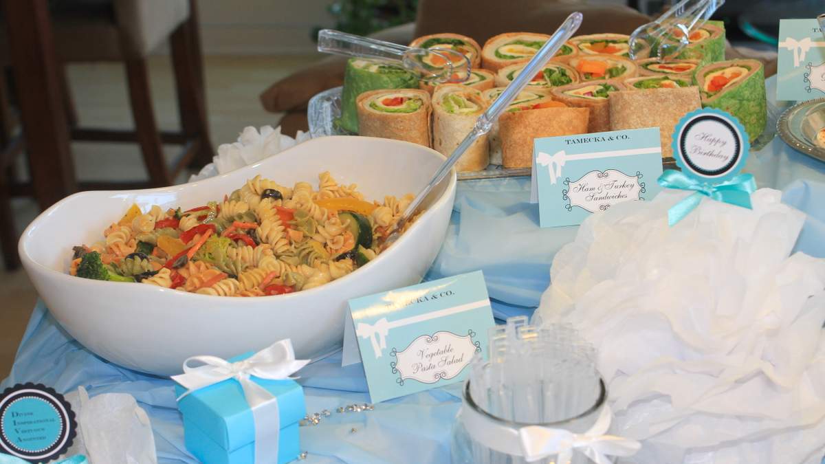 Tiffany's Inspired Birthday Luncheon Birthday Party Ideas Photo 1 of