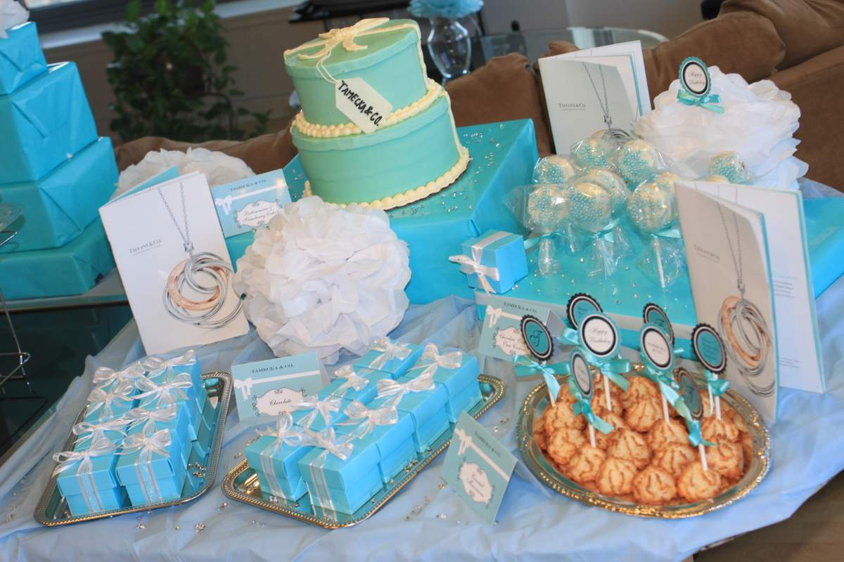 Tiffany's Inspired Birthday Luncheon Birthday Party Ideas Photo 1 of