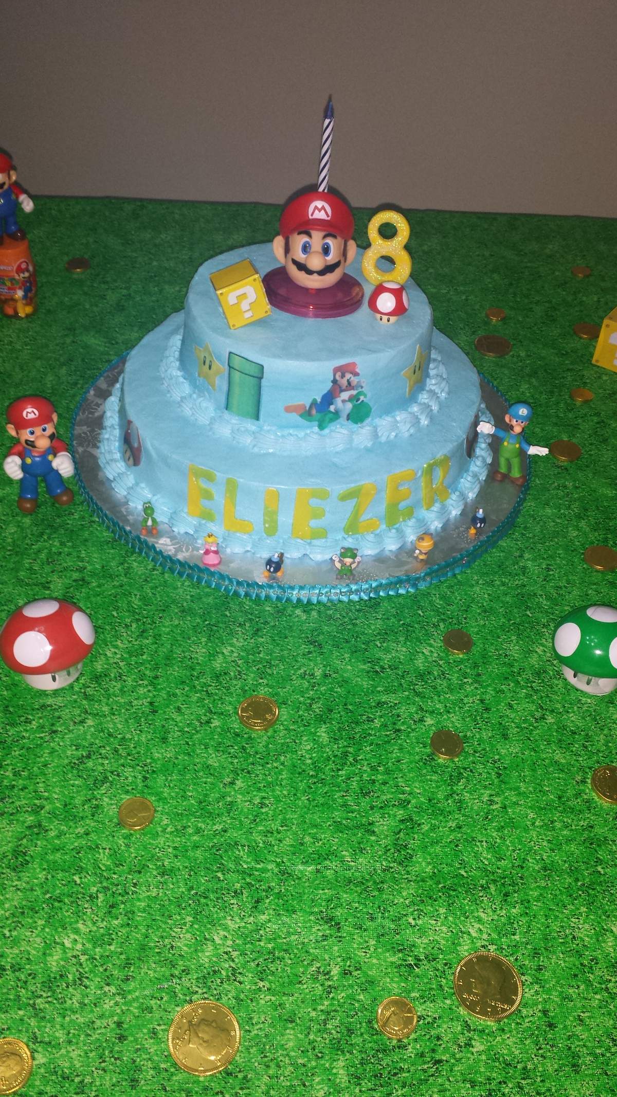 Eliezer's Mario brothers party - Mario brothers