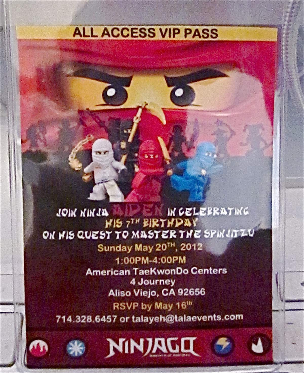 Children's Birthday Party - Ninjago Taekwondo Party
