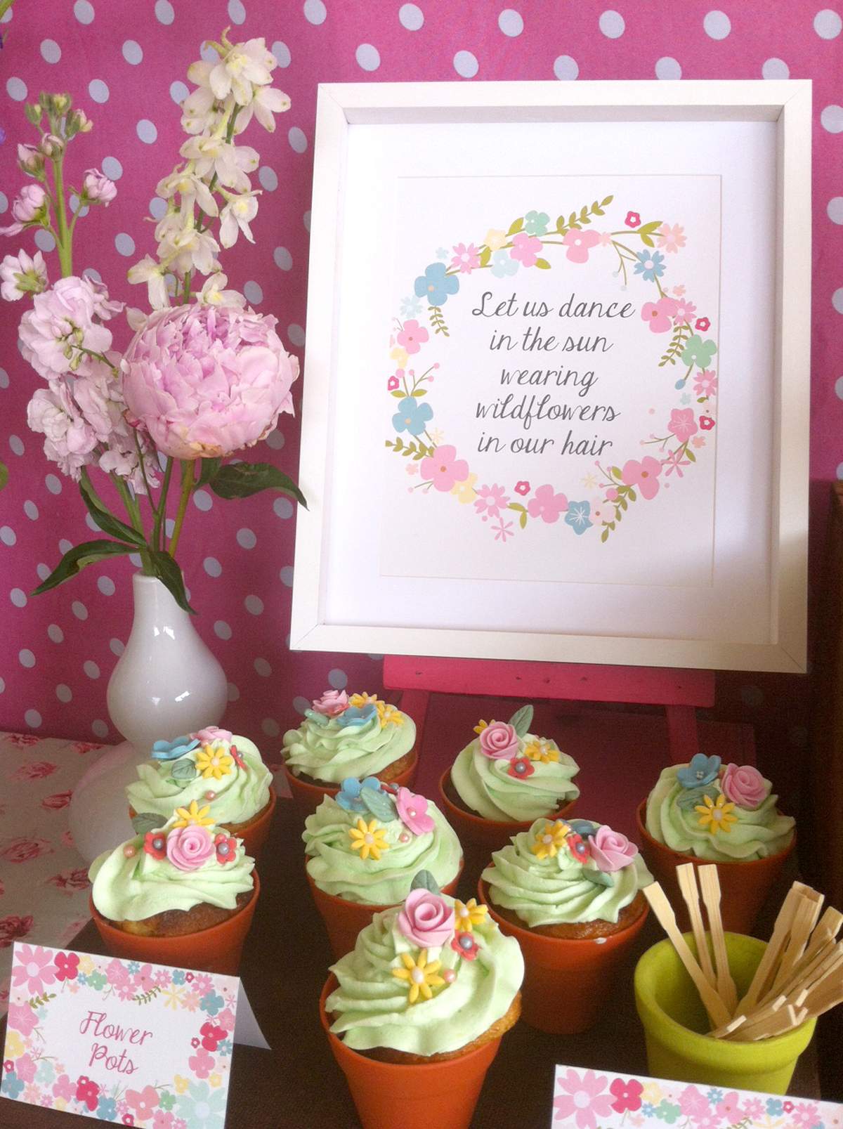 Wild Flower Birthday Party Ideas Photo 6 of 14 Catch My Party