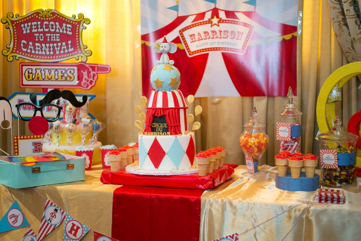 Harrison's First Birthday Carnival Party - Circus / Carnival