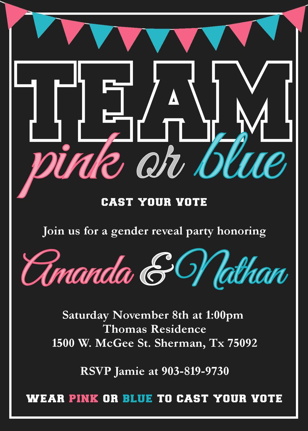 Amanda's Gender Reveal Party - Mustache and Tutus