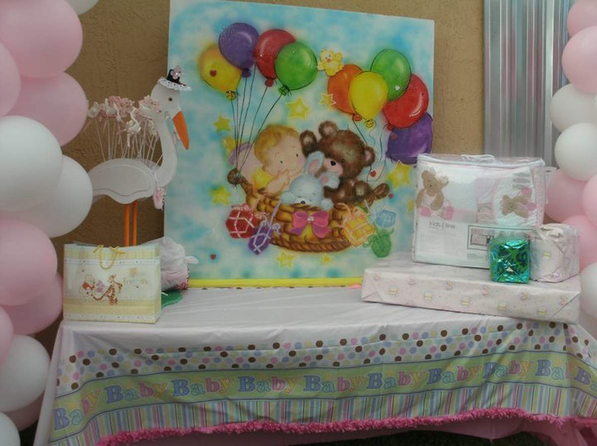 Stork and Bear - Shalom baby shower