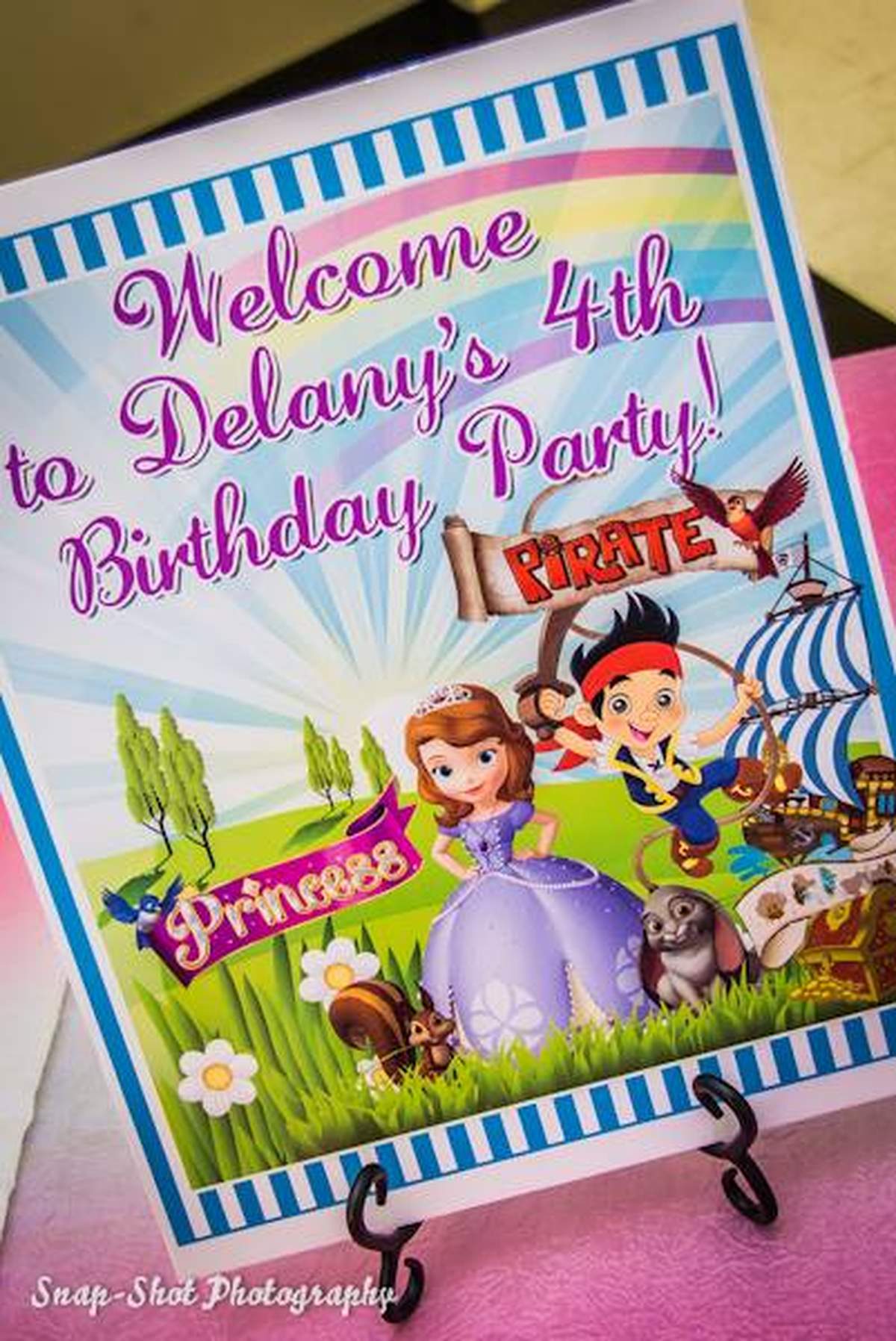 Delany's 4th Birthday  - Sophia the First and Jack and the Neverland Pirates