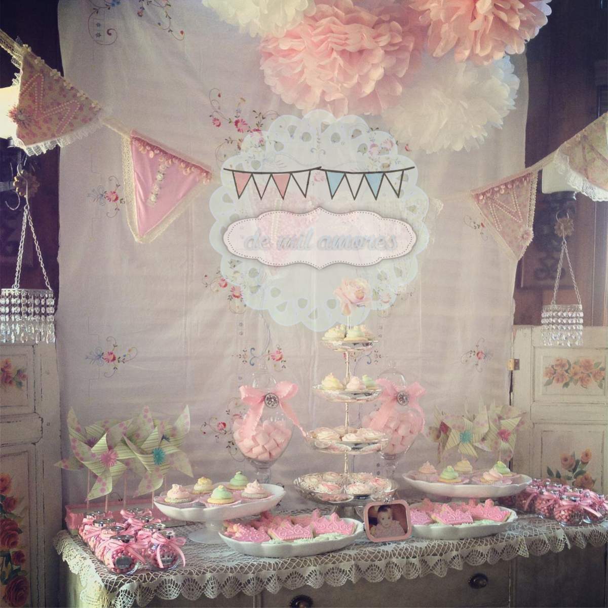 Cumple Primer Año Milena - Shabby chic