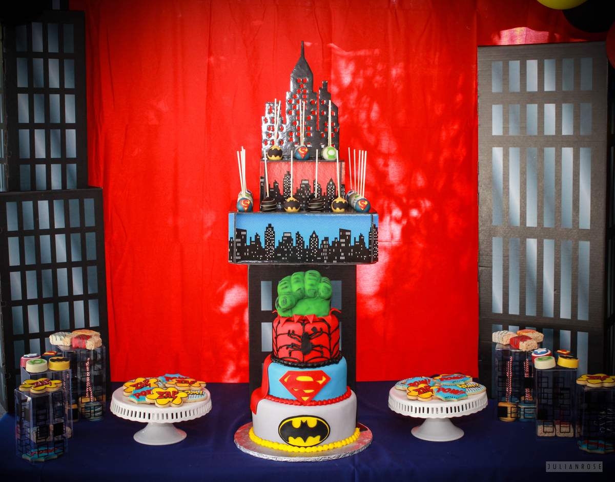 Super K's Birthday Headquarters - Superheroes