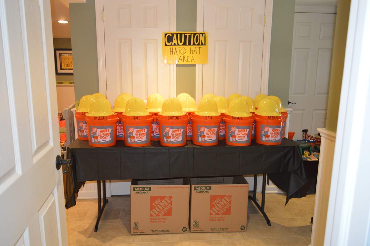 Home Depot/Construction Birthday Party Ideas Photo 20 of 35 Catch