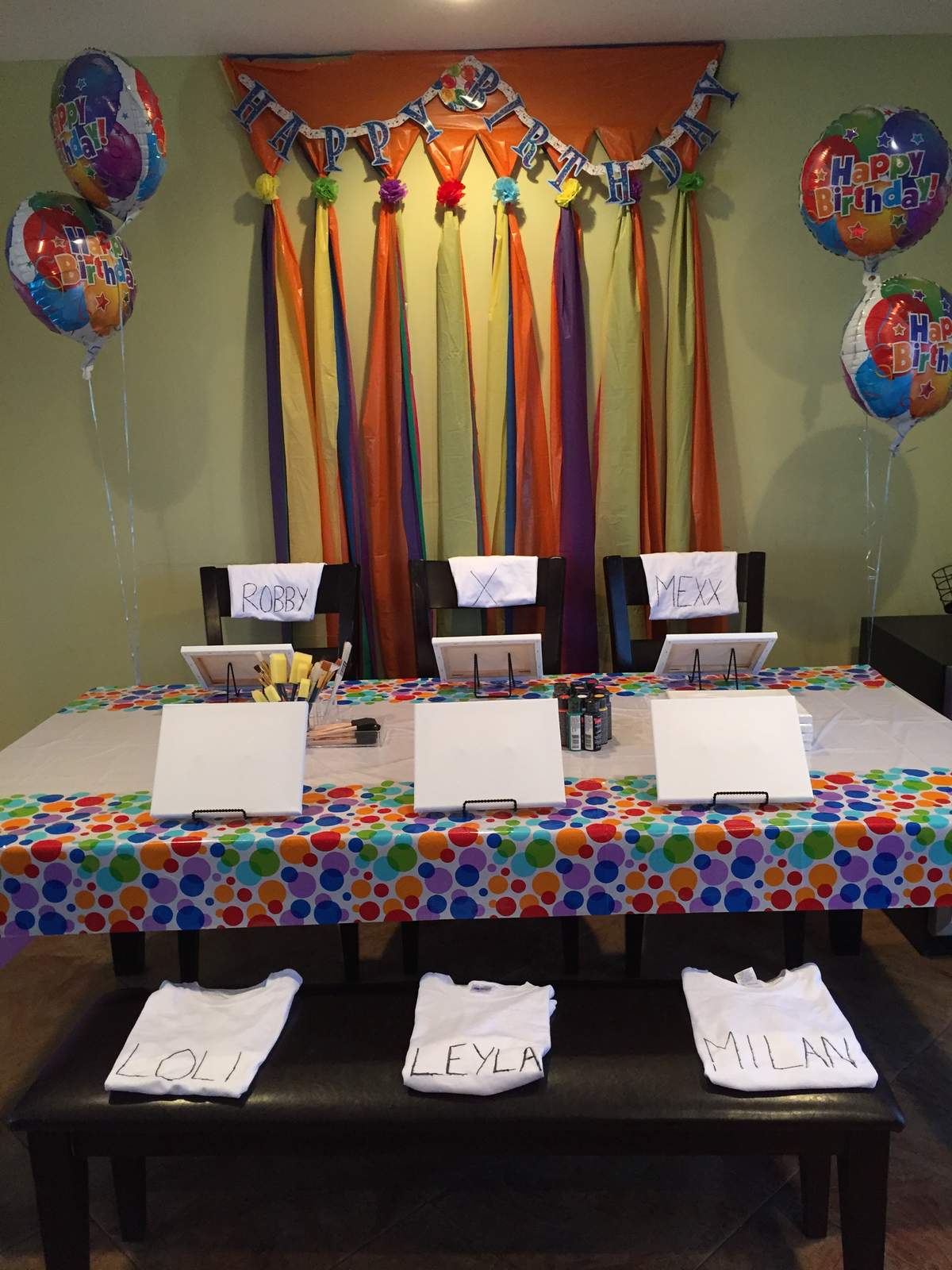Leyla's painting party - painting