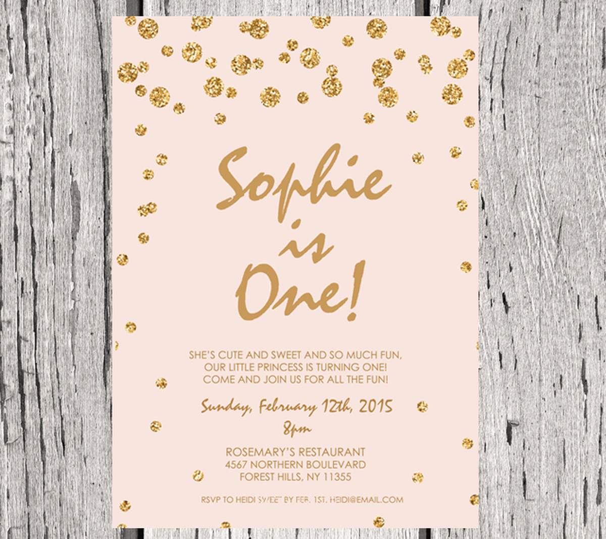 Pink Gold Glitter Party - Pink Gold