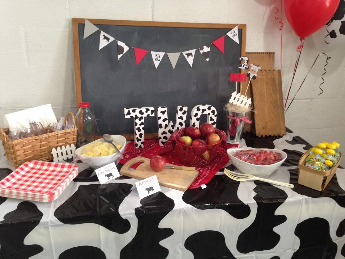 Cow/Farm Birthday Party Ideas Photo 6 of 20 Catch My Party