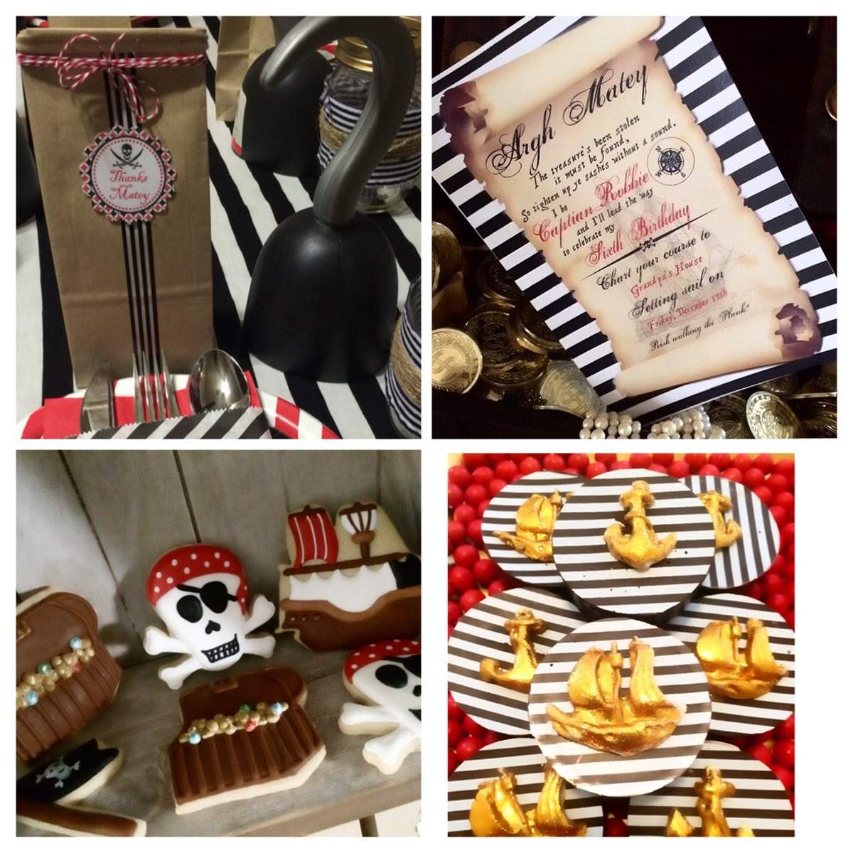 Treasure / pirate Birthday Party Ideas Photo 6 of 16 Catch My Party